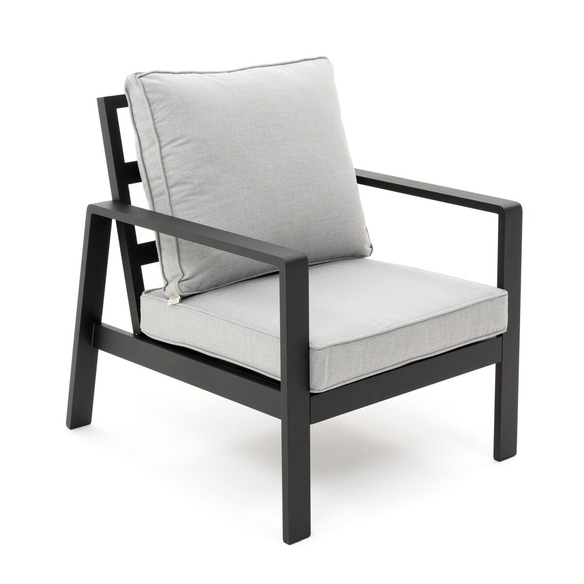 Zestaw mebli ogrodowych aluminiowe nowoczesne ATOL 5 grafitowo szare