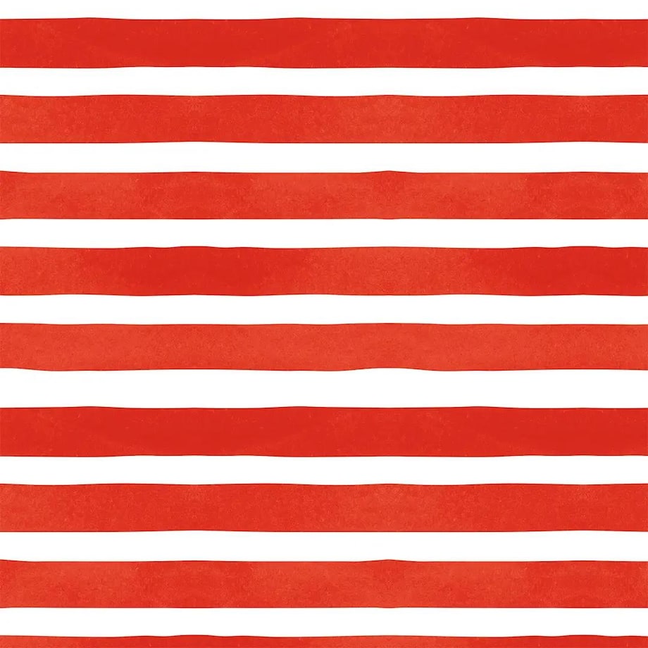 Poduszka świąteczna na krzesło - czerwone paski