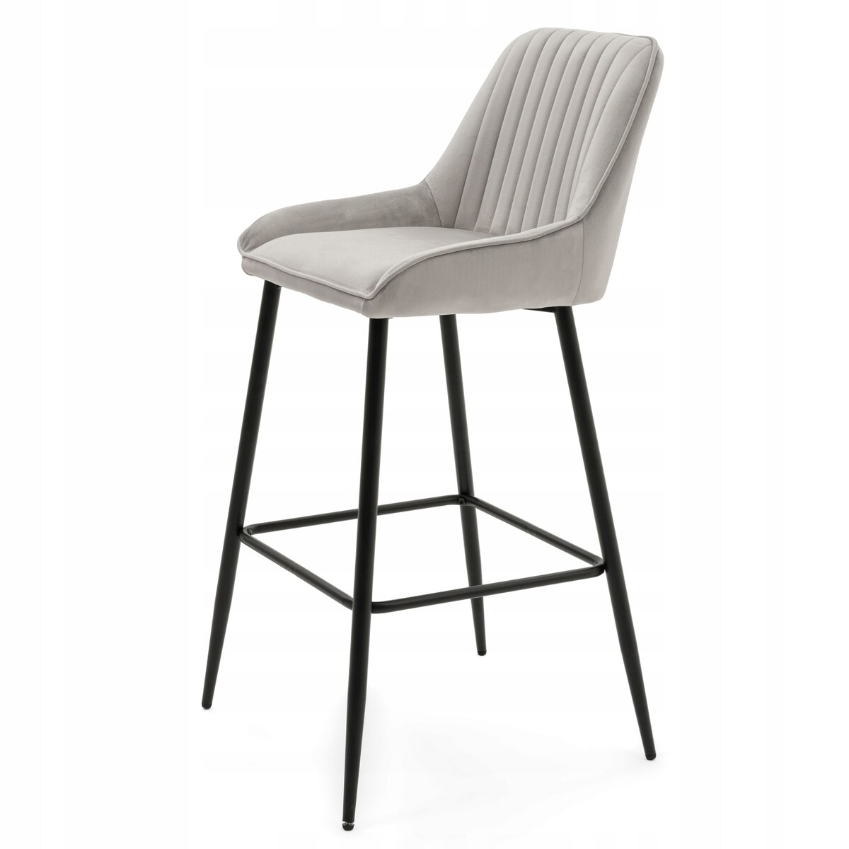 Hoker tapicerowany welurowy do salonu jadalni barowy glamour PASSO