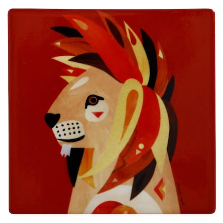 Podkładka pod kubek Pete Cromer lew, wielokolorowa