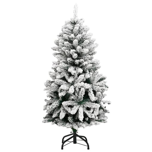 vidaXL Sztuczna choinka zawiasowa, ośnieżona, 120 cm