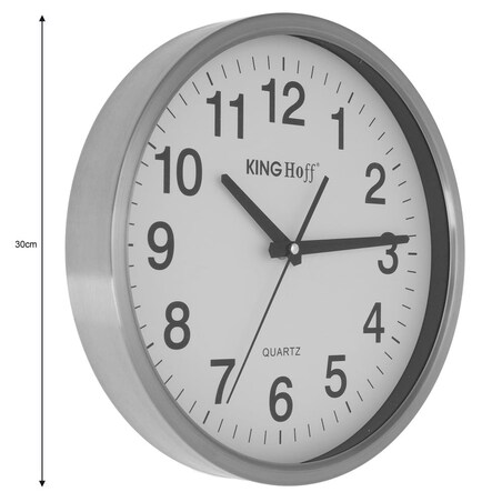 Zegar ścienny 30cm KINGHOFF