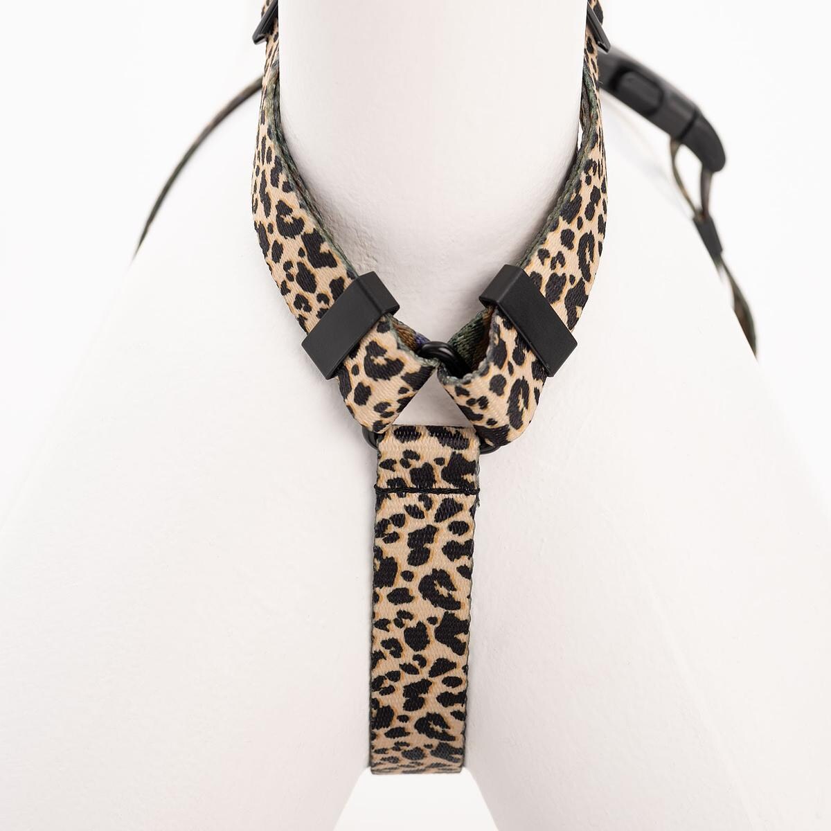 Szelki dla psa lub kota typu guard "Pan tera mi kupi" PANTERKĄ DO GÓRY - Szerokość taśmy: 25mm, Rozmiar: S