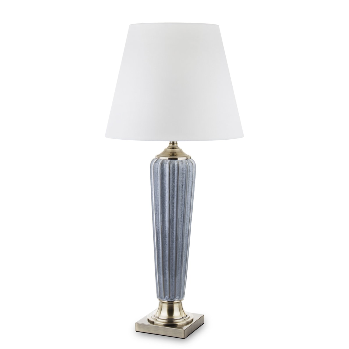 Lampa ceramiczna 86x38x38 cm beżowa DIGOMINA