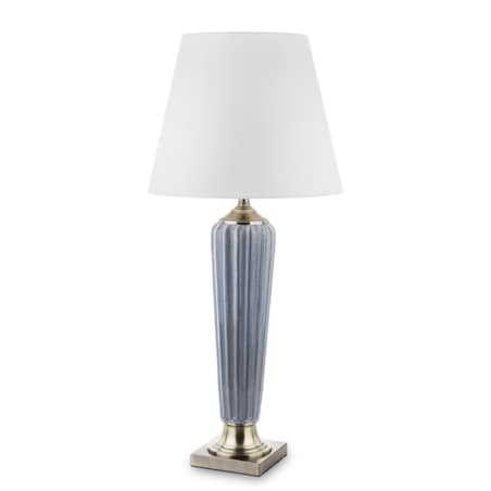 Lampa ceramiczna 86x38x38 cm beżowa DIGOMINA