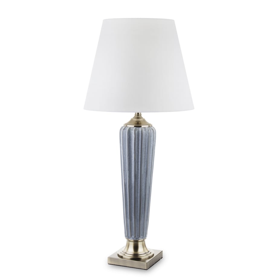Lampa ceramiczna 86x38x38 cm beżowa DIGOMINA