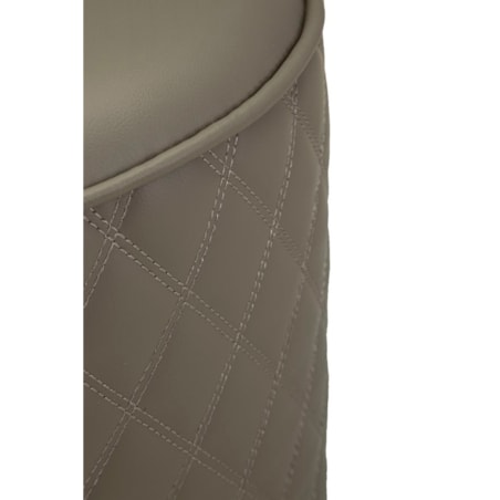 Toaletka z taboretem Sharon Legs, 120 x 40 x 75 cm, zestaw do makijażu, szary, srebrny, styl glamour, Mauro Ferretti