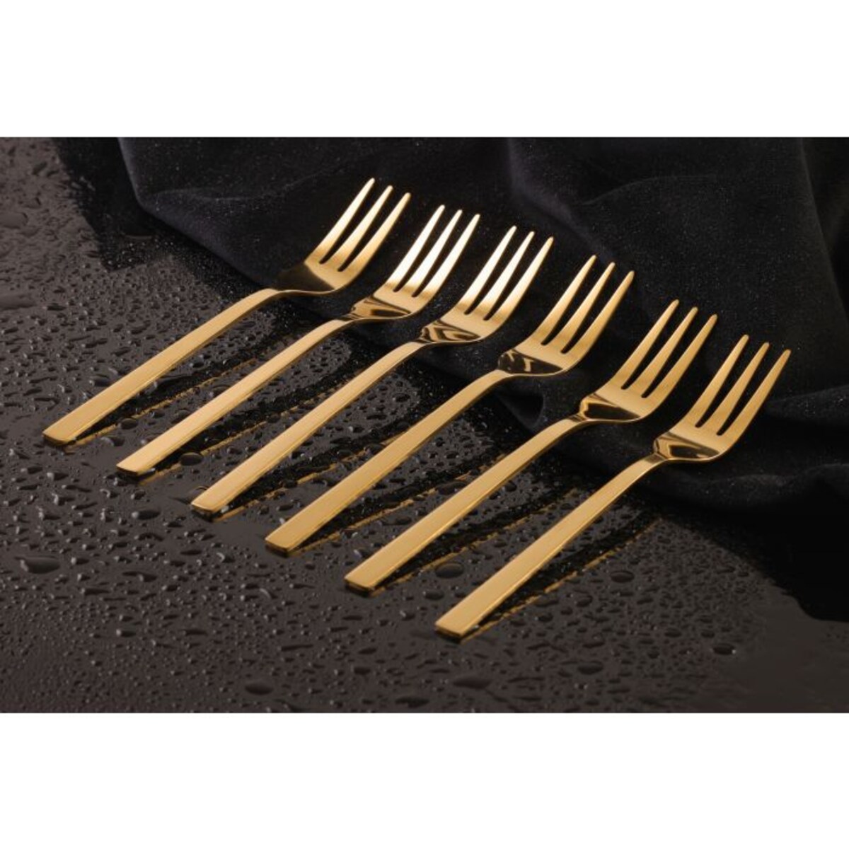 Widelczyk do ciasta Piano Shiny gold 3 sztuki zawieszka 30930