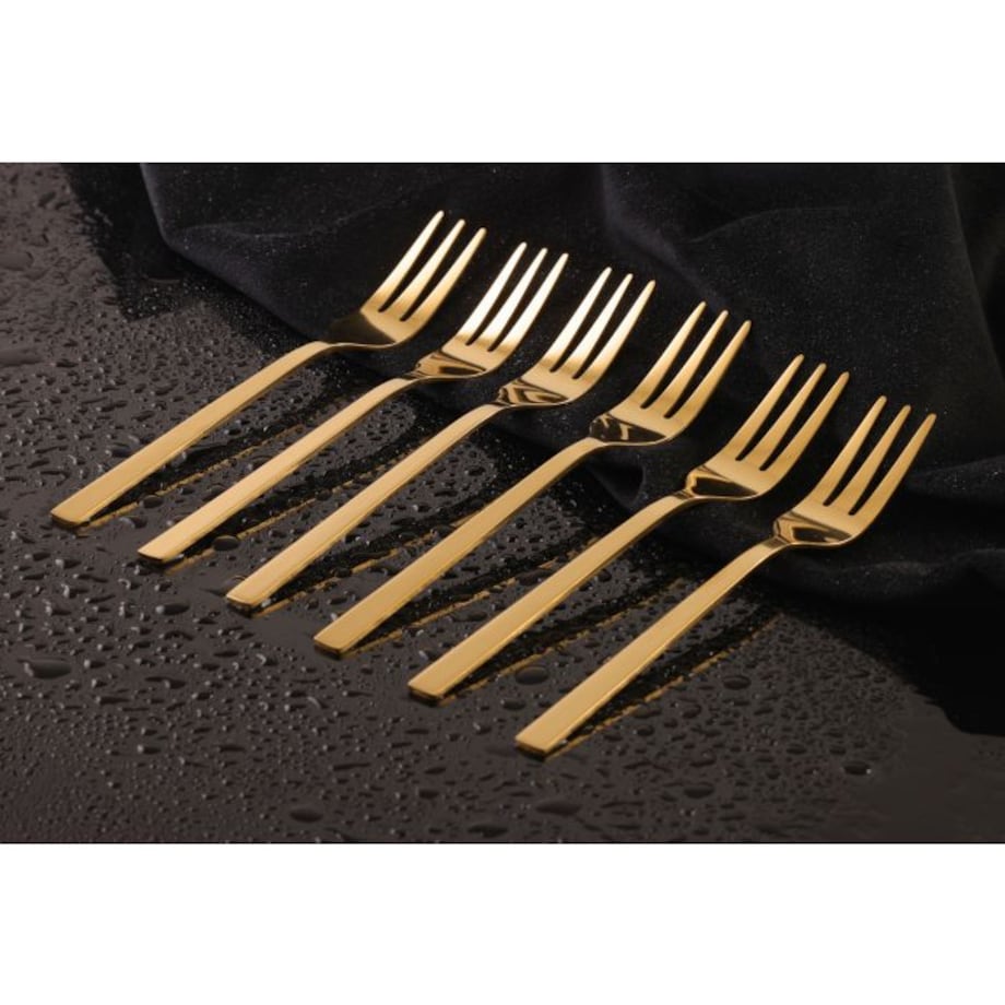 Widelczyk do ciasta Piano Shiny gold 3 sztuki zawieszka 30930