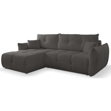 Narożnik z funkcją spania do salonu BOSE, lewostronny, grafitowy