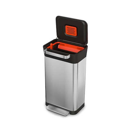 Kosz na odpady stalowy TITAN, 30 l, Joseph Joseph