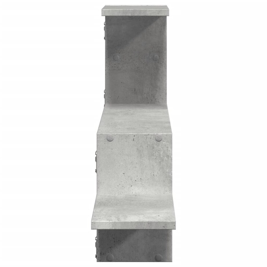 vidaXL Półka wisząca, szarość betonu, 104x15x49 cm