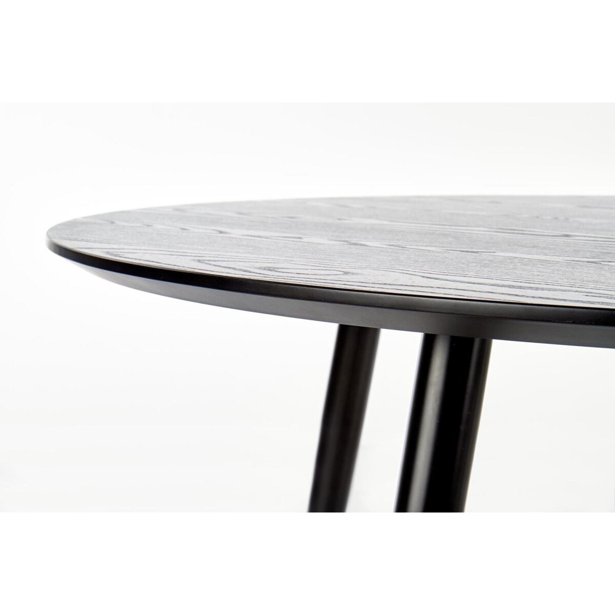 STÓŁ OKRĄGŁY 120/75 cm Beso CZARNY | ZŁOTY dla 5 osób