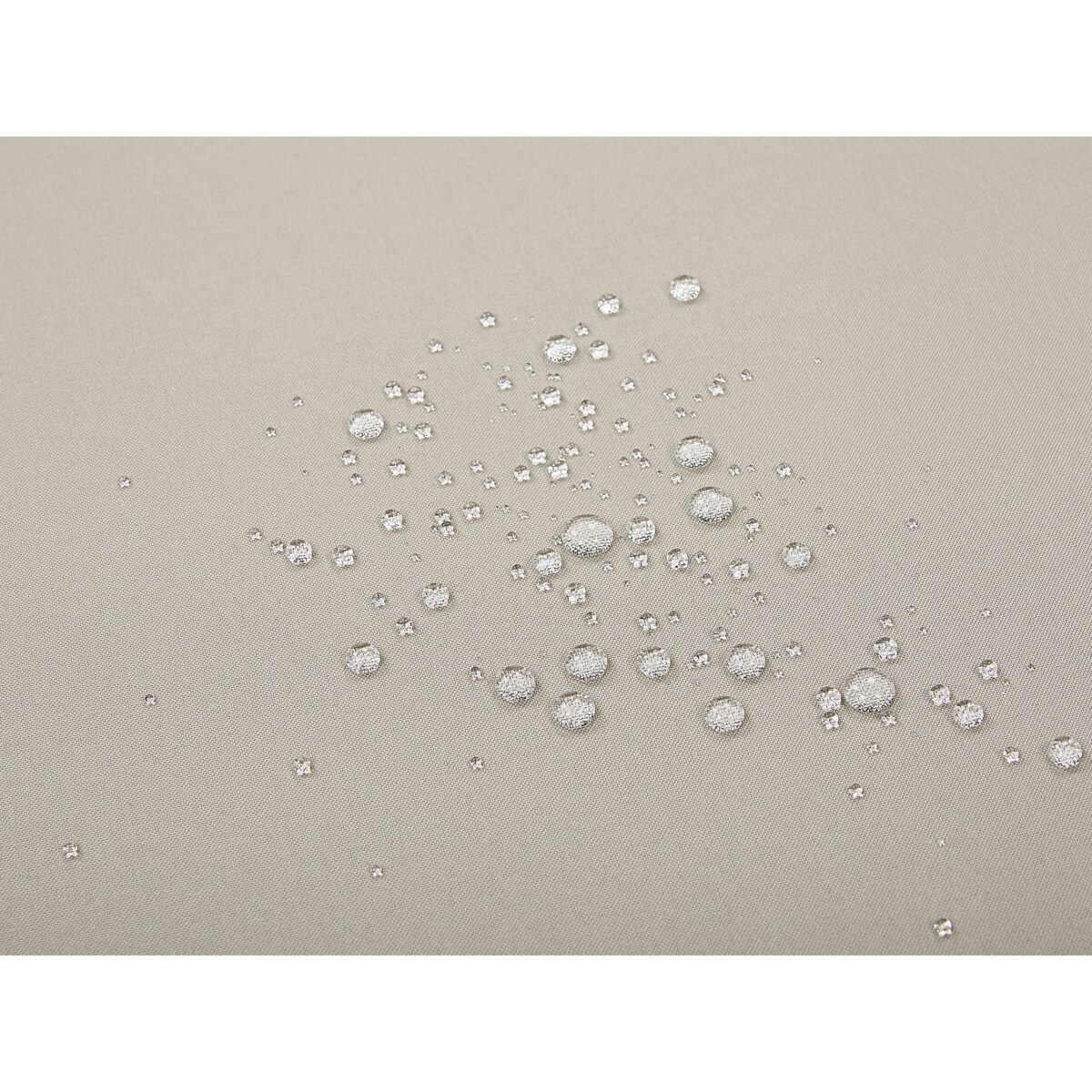 Ławka ogrodowa z certyfikowanego drewna 160 cm z poduszką beżowoszarą VIVARA