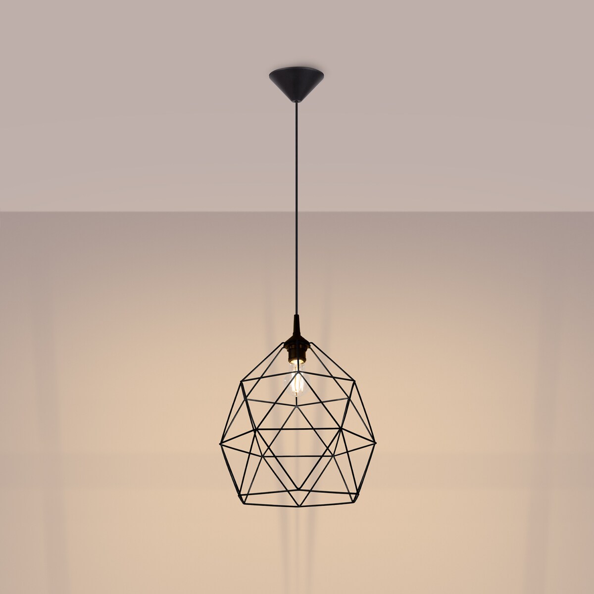 Lampa wisząca TRIOM 30 czarna