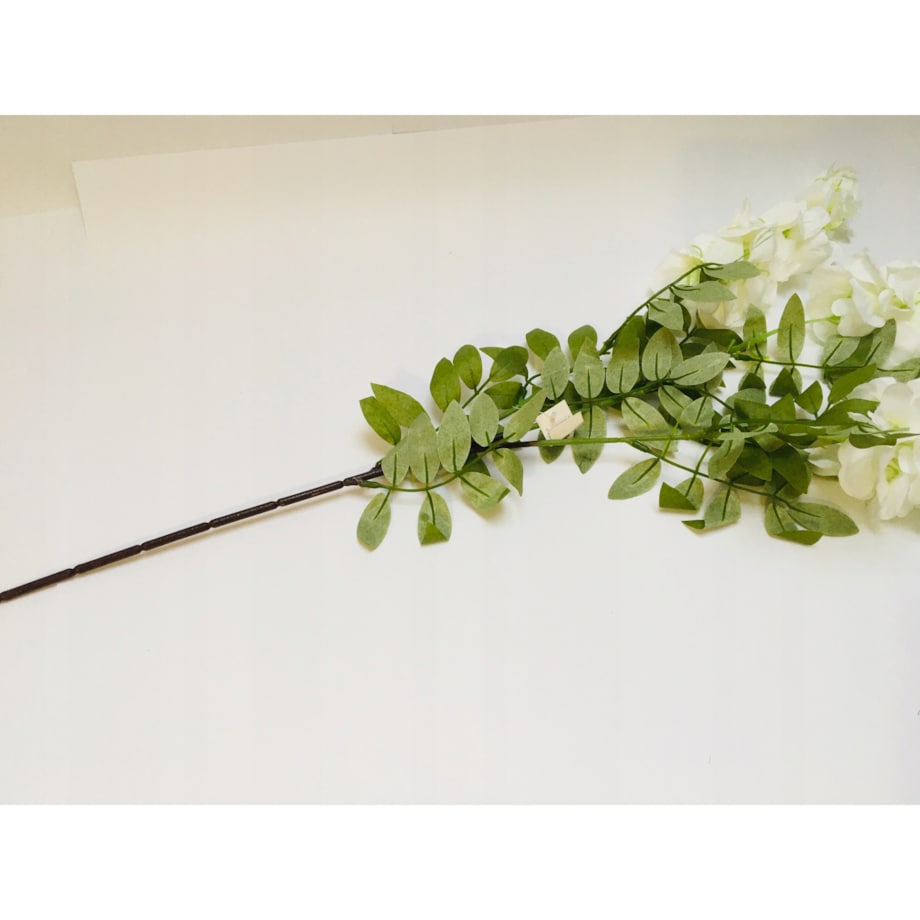 BIAŁA WISTERIA ZWISAJĄCA DUŻA XXL sztuczna kwiat na dekoracje ślub komunia