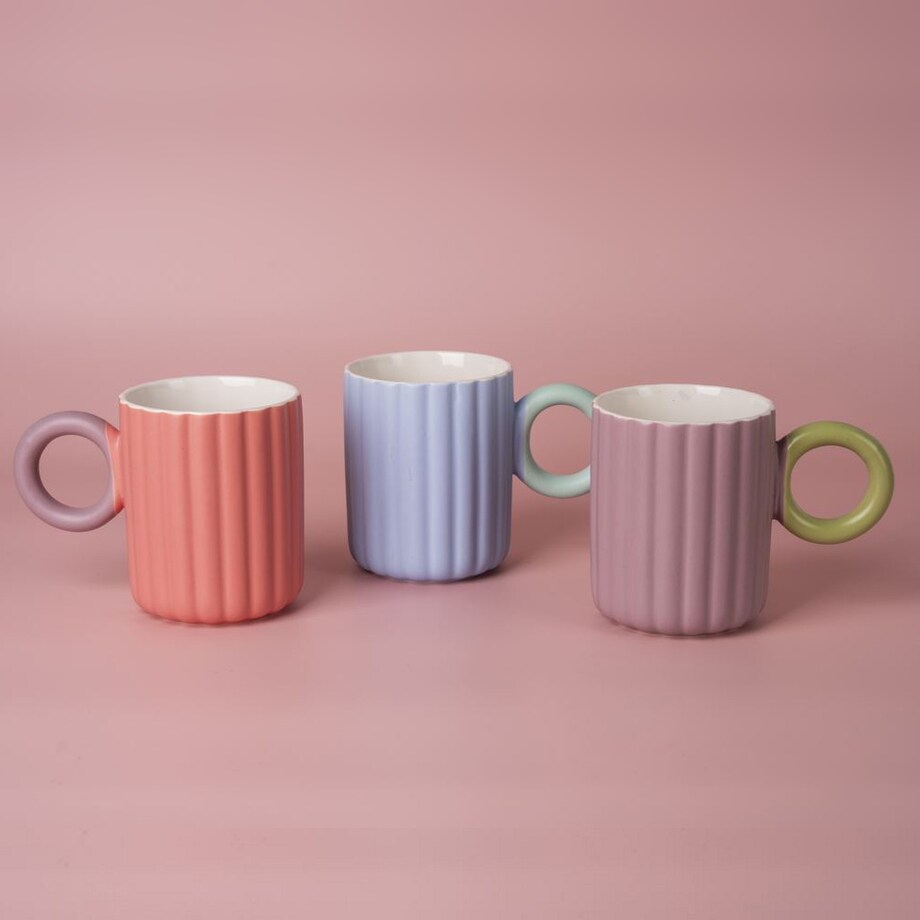 KUBEK PORCELANOWY NA KAWĘ HERBATĘ CZEKOLADĘ KORALOWY Z UCHWYTEM 350 ML PREZENT UPOMINEK DLA KOBIETY MAMY ŻONY BABCI DZIEWCZYNY KOLEŻANKI NIEJ