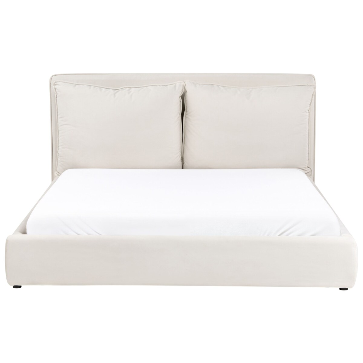 Łóżko BAJONNA 160 x 200 cm Jasnobeżowy