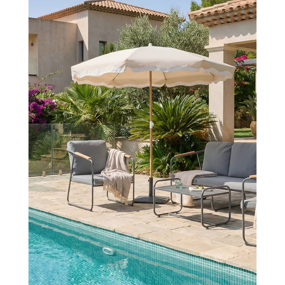 Parasol ogrodowy 232 cm SESTRIERE Beżowy