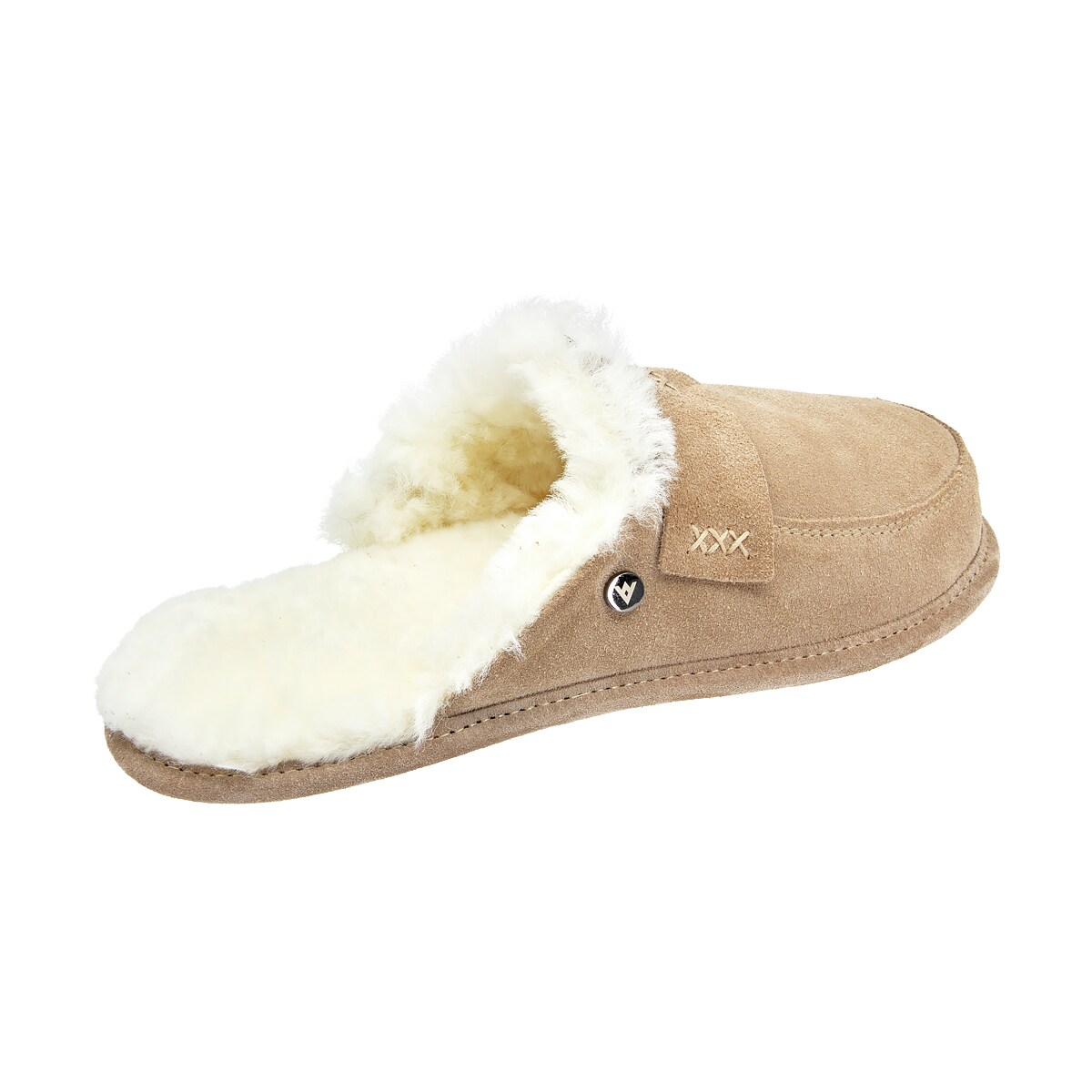 KAPCIE DAMSKIE ABBY BEŻOWO-BIAŁE 37