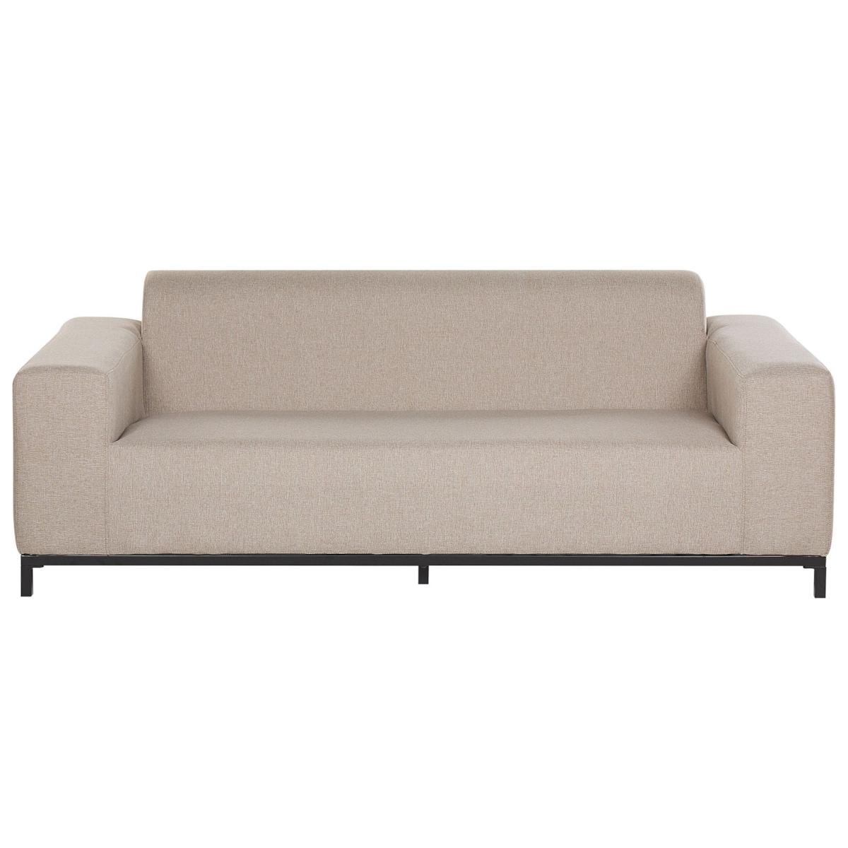 Sofa ogrodowa beżowa z czarnym ROVIGO