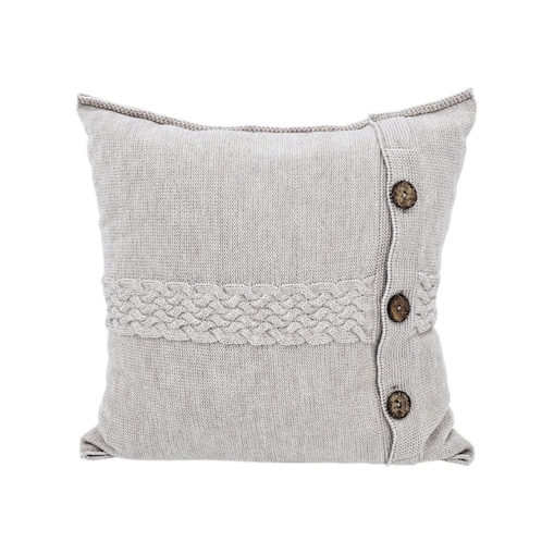 Poszewka dzianinowa na poduszkę z wełny Merino 45x45 cm – FLORENCE SAND