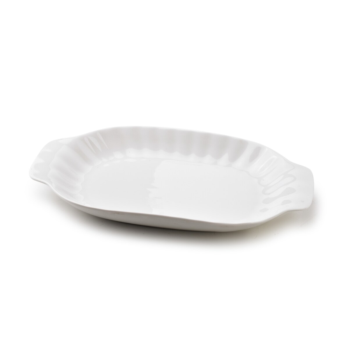 BASIC Półmisek owalny 30,5x17,5xh3,4cm ryflowany