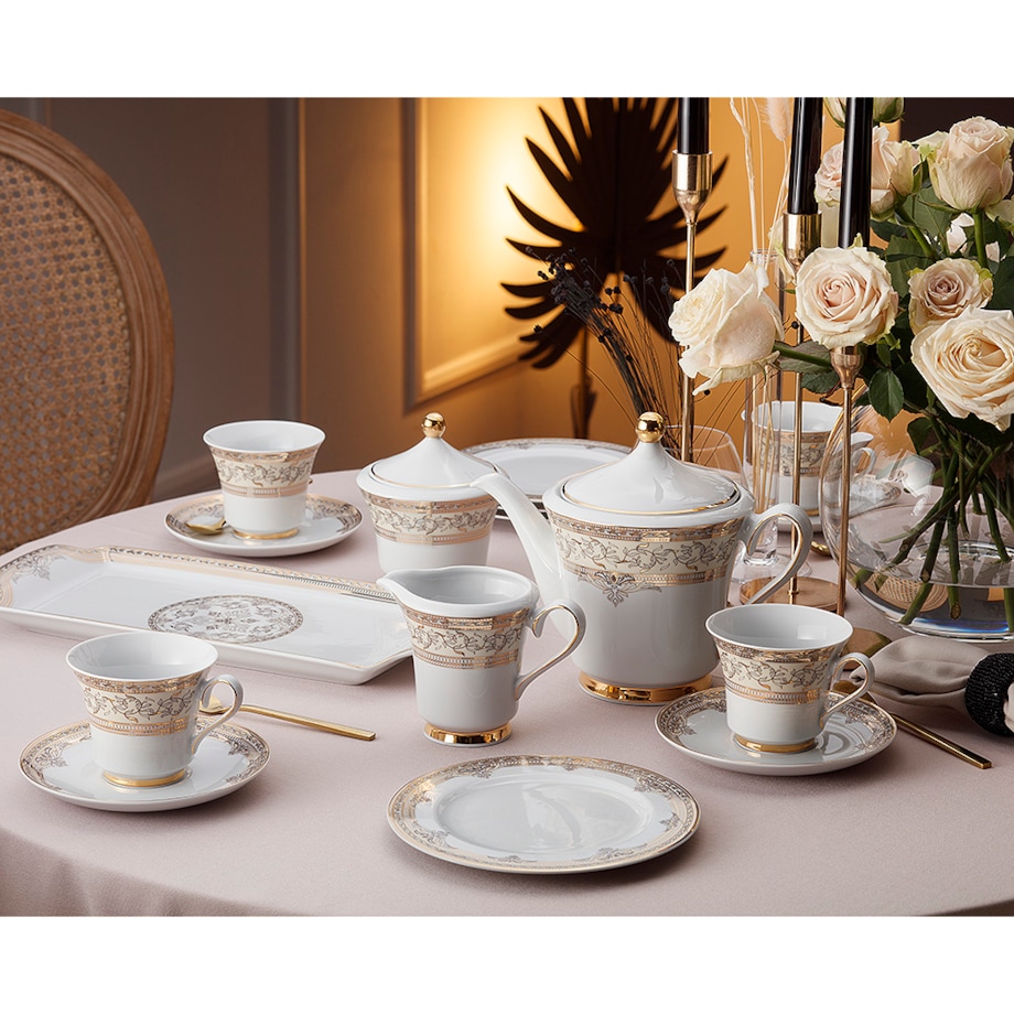 Garnitur do kawy dla 6 osób 22 el. Margaret Arabella G670