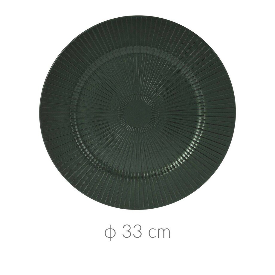 Podstawka dekoracyjna pod talerz, Ø 33 cm, zielony