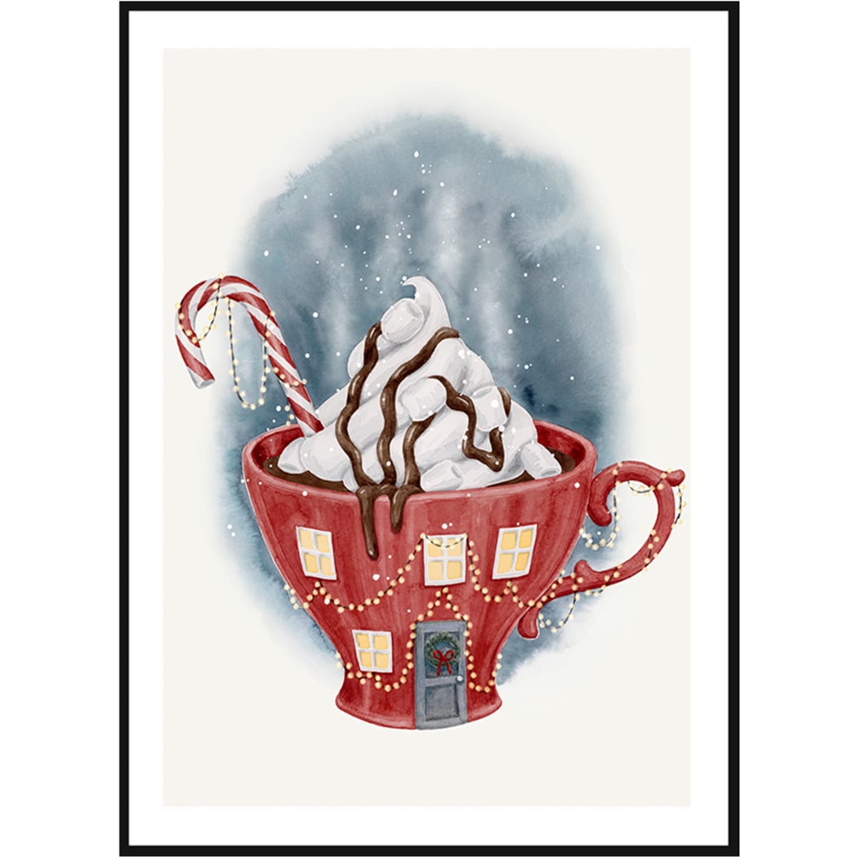 Poster Story, Plakat, Obraz - Świąteczna Filiżanka, wymiary 30 x 42 cm