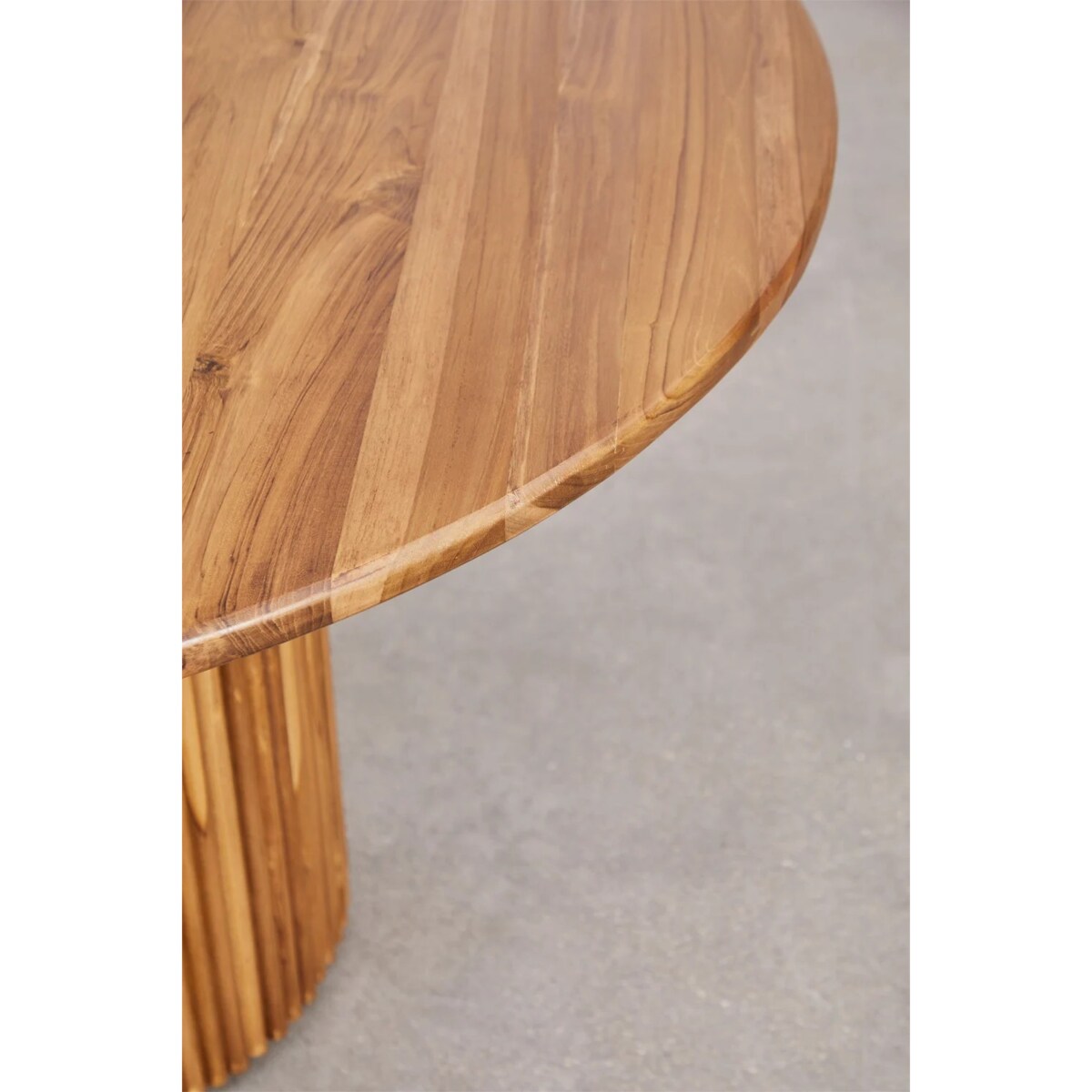 Okrągły stół z drewna tekowego 120 cm Istra