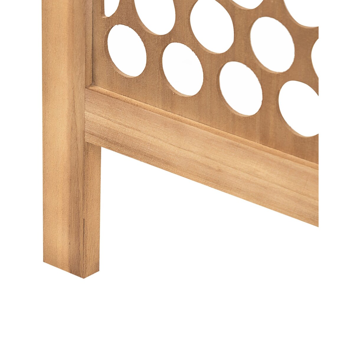 4-panelowy składany parawan pokojowy drewniany 170 x 163 cm jasne drewno CERTOSA