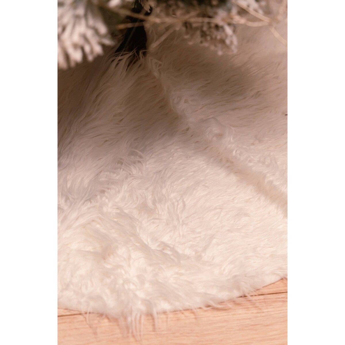 Dywanik pod choinkę futrzany, Ø 90 cm