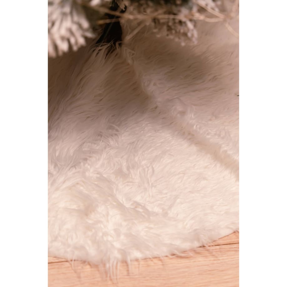 Dywanik pod choinkę futrzany, Ø 90 cm