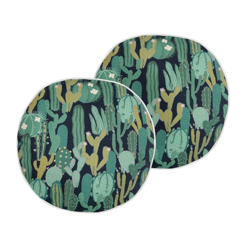 2 poduszki ogrodowe w kaktusy 40 cm zielone BUSSANA