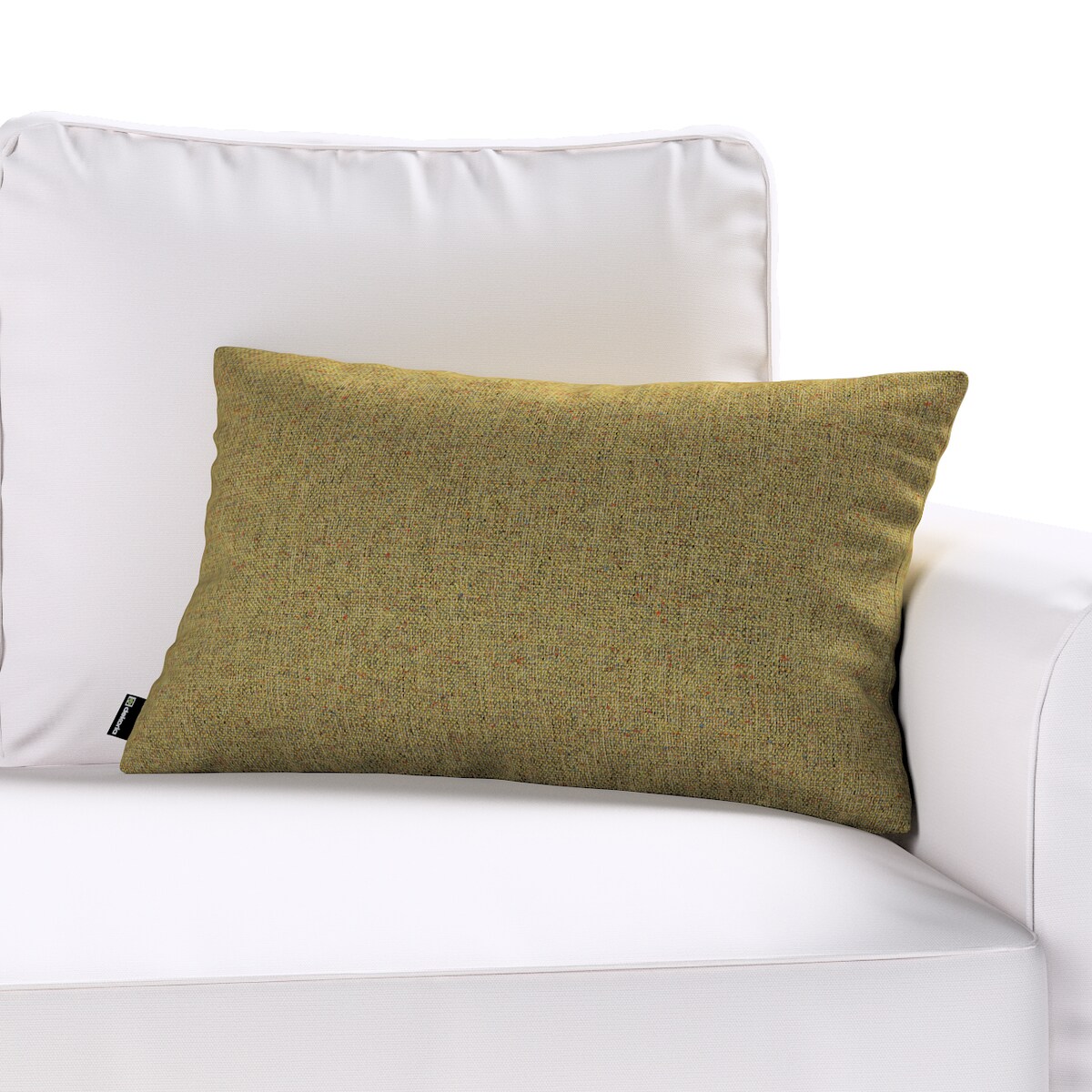 Poszewka Kinga na poduszkę prostokątną 60x40 oliwkowy melanż