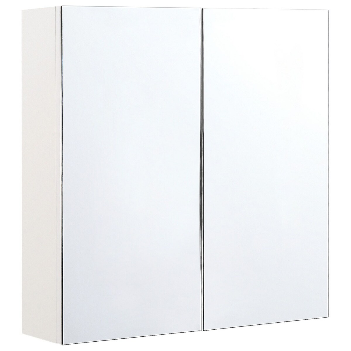 Szafka łazienkowa wisząca z lustrem NAVARRA 60 cm 60 cm Biały