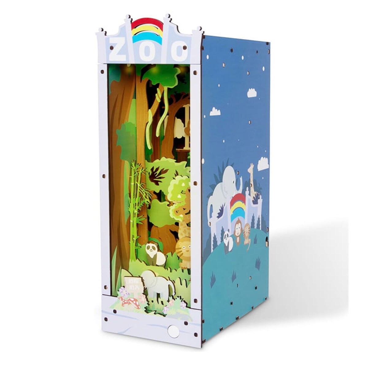 Miniaturowy domek Book Nook - Przygoda w ZOO