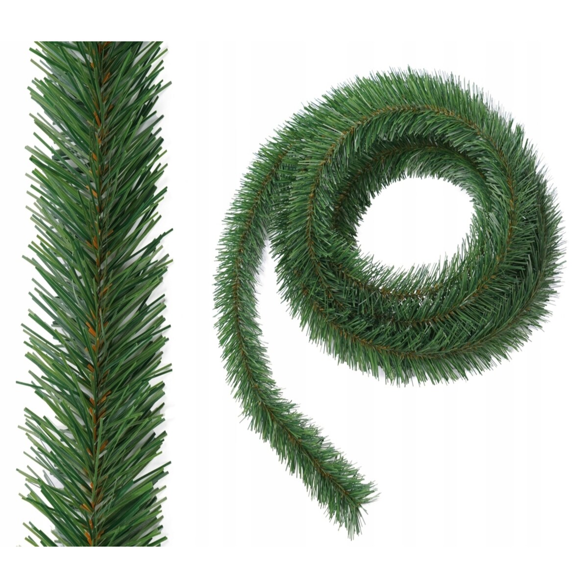 1x zielona GIRLANDA łańcuch dekoracyjny na schody barierkę stół stroik 4,5m