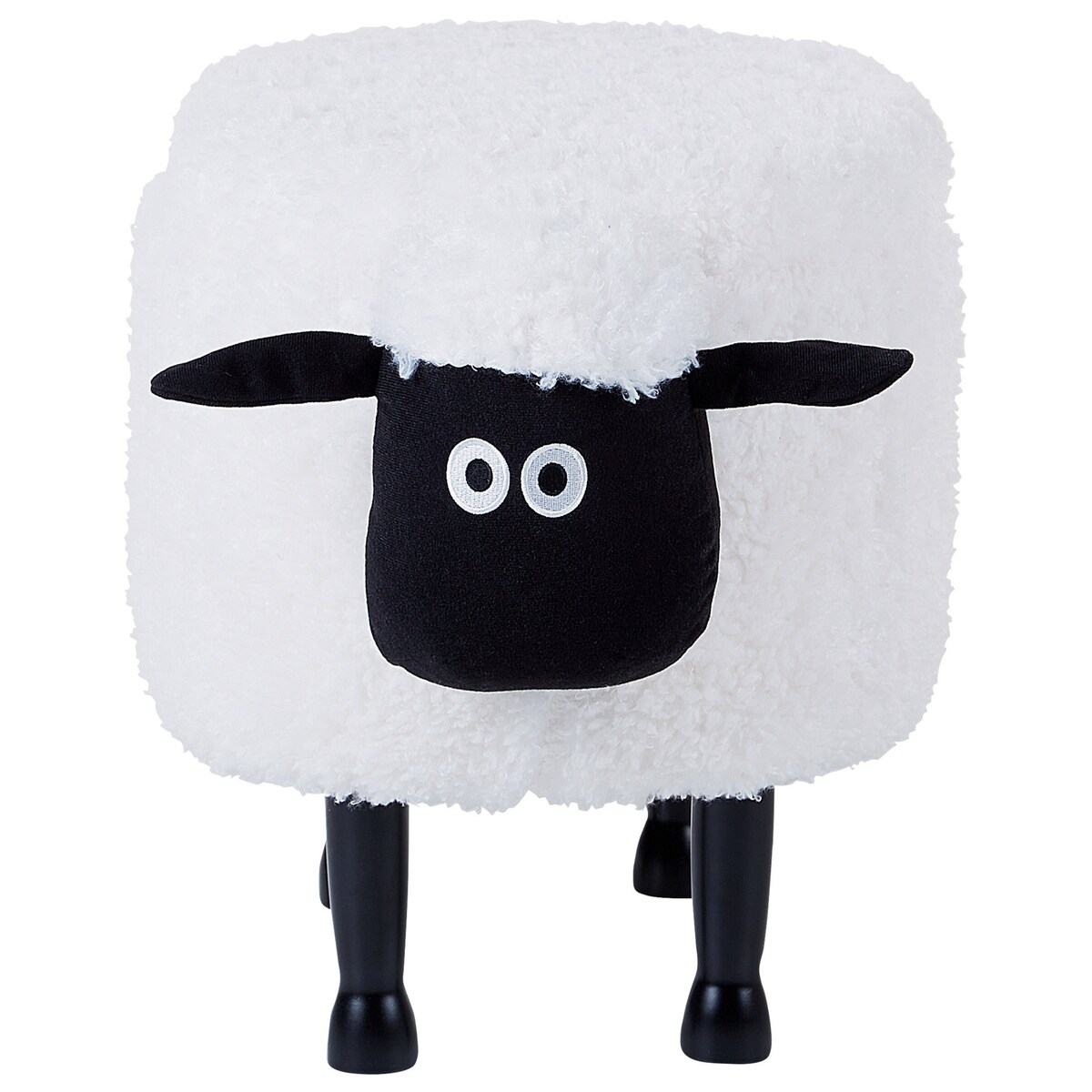 Pufa zwierzak ze schowkiem SHEEP Biały Baranek
