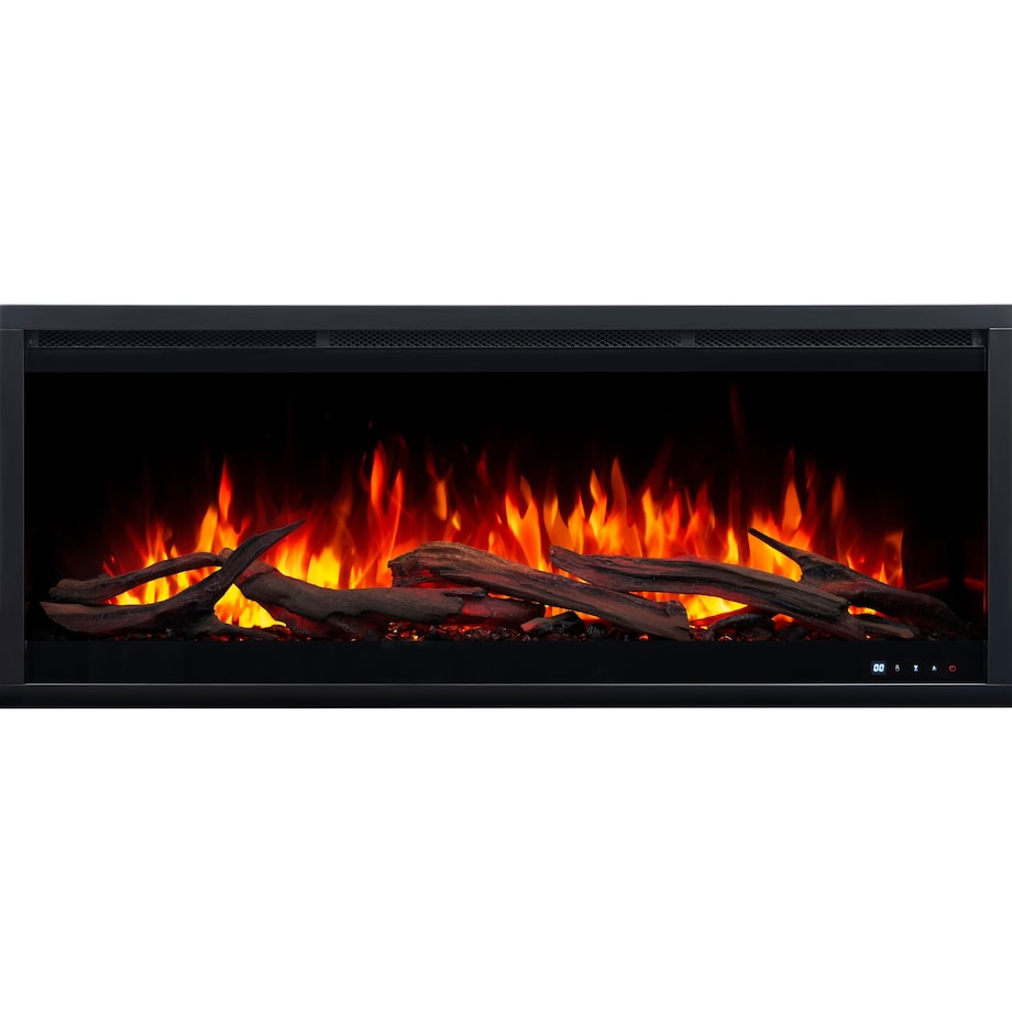 Kominek elektryczny AFLAMO Royal 3D 140 - ścienny i do zabudowy - 140x48x22 cm - kominek LED z funkcją grzania 750/1500 W