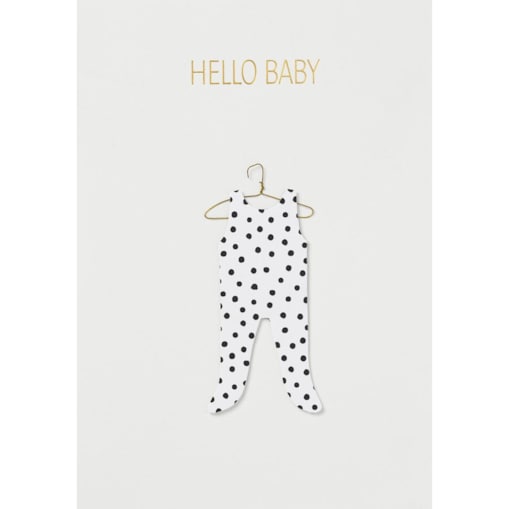 Kartka Hello Baby Cloth, papier