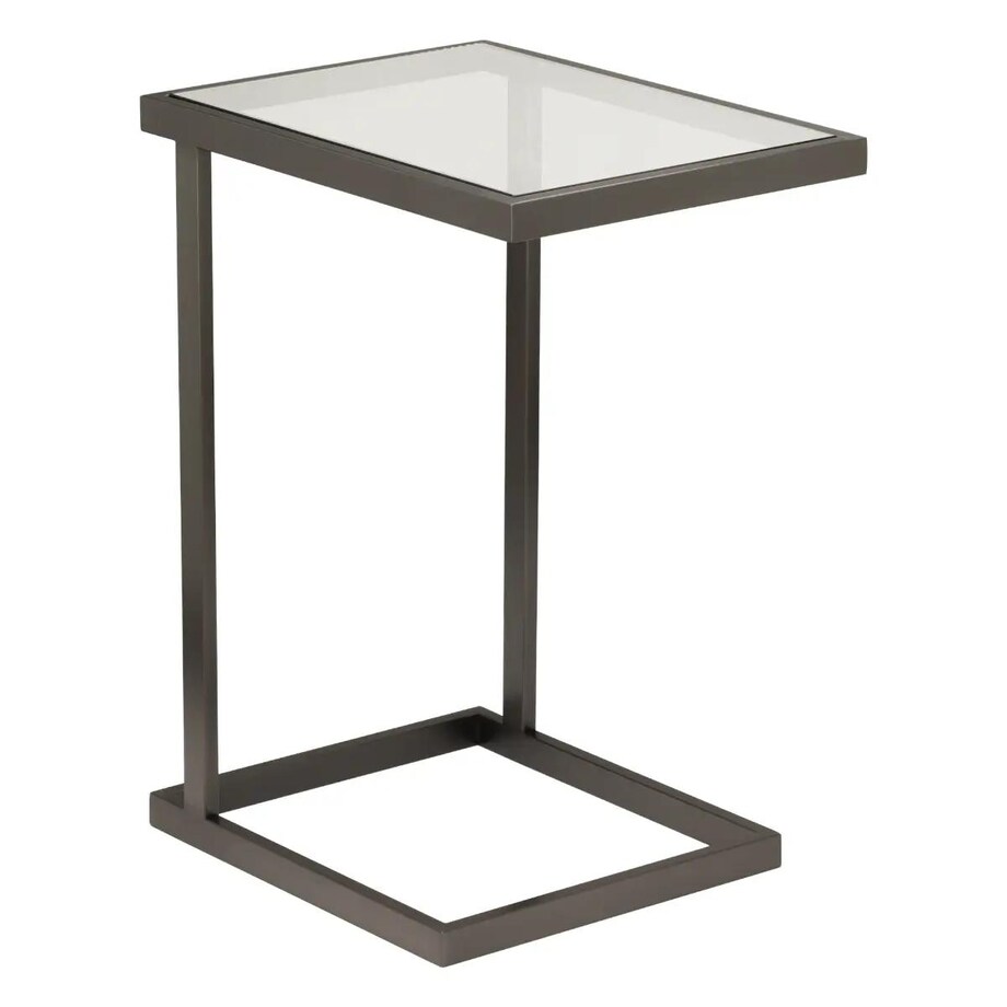 Stolik boczny do sypialni Hudson HU-ST1583BK Cosmolight czarny przezroczysty