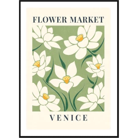 Poster Story, Plakat, Obraz - Flower Market Venice, wymiary 42 x 60 cm