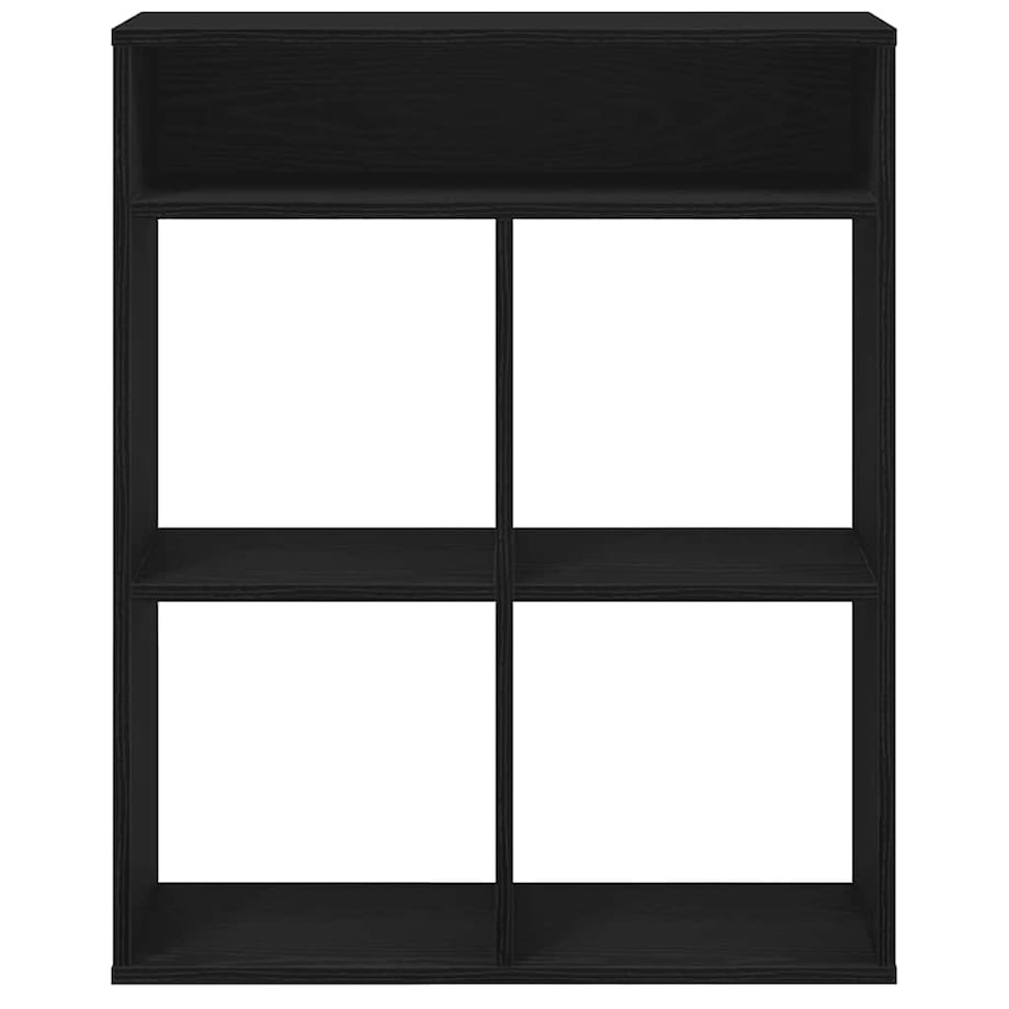 vidaXL Regał na książki, czarny, 66x31x80 cm, materiał drewnopochodny