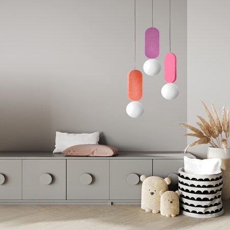 Lampa sufitowa wisząca Light Prestige Ballo różowy 3 x G9 1 szt.