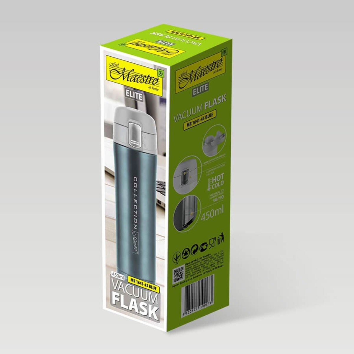 Kubek termiczny na kawę do kawy 450ml niebieski MAESTRO MR-1641-45-BLUE