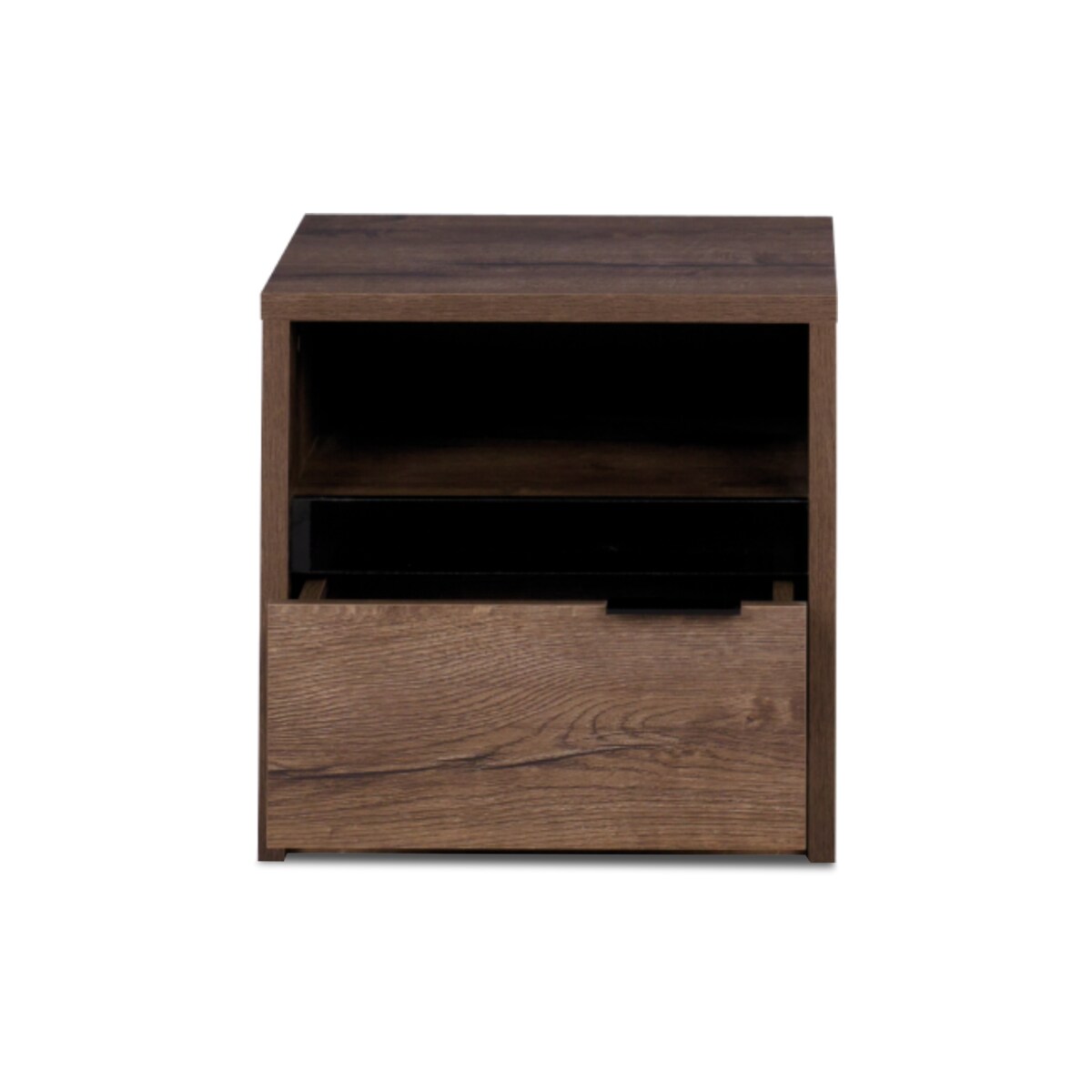 KONSIMO MERO Elegancki stolik nocny z szufladą i półką