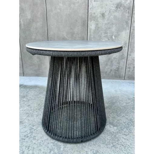 ALUMINIOWY STOLIK AZZURE W KOLORZE SZARYM