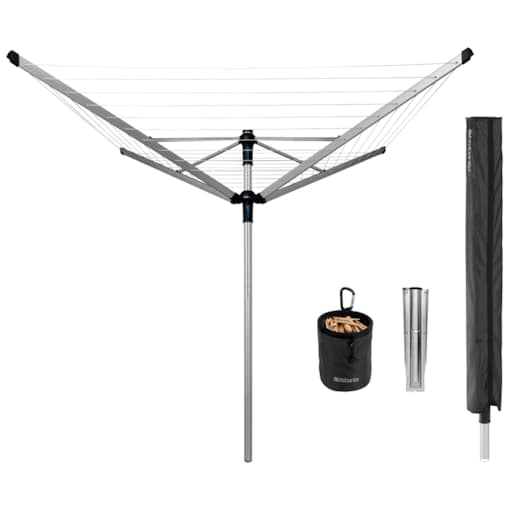Suszarka ogrodowa Lift O Matic 50m szara do gruntu + pokrowiec 100246
